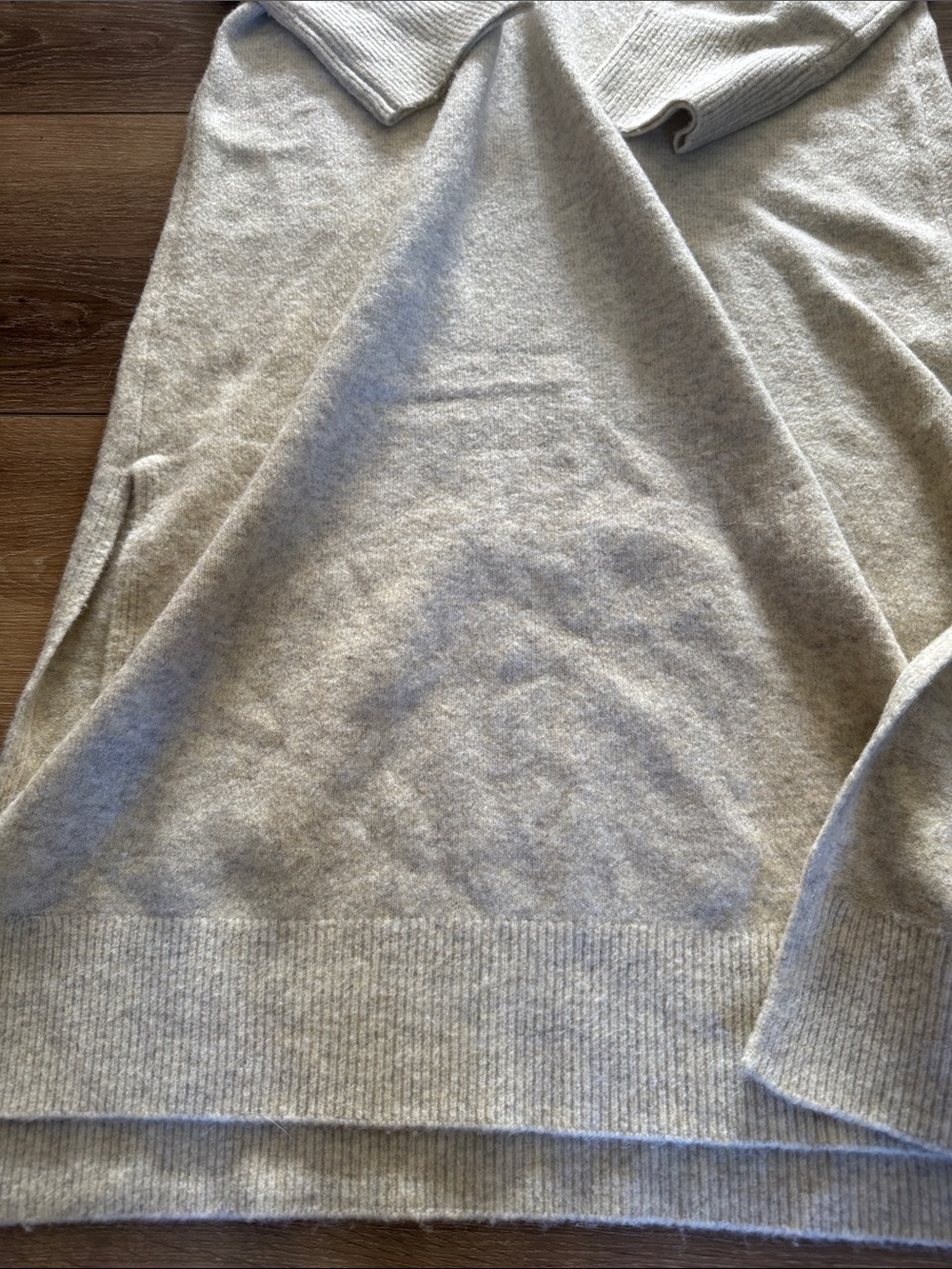 Abercrombie & Fitch Cream Long Sleeve Sweater Dress - Picture 6 of 6